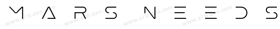 Mars NeedsCunnilingu字体转换